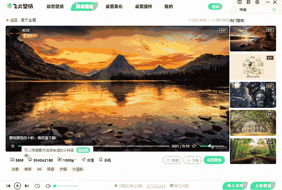 飞火动态壁纸32位2.3.3.0