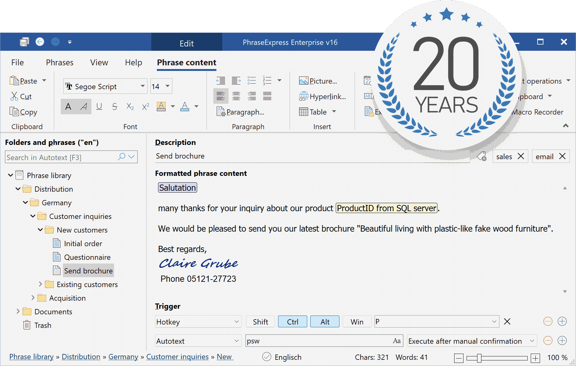 PhraseExpress（sql管理客户端）16.0.4.3
