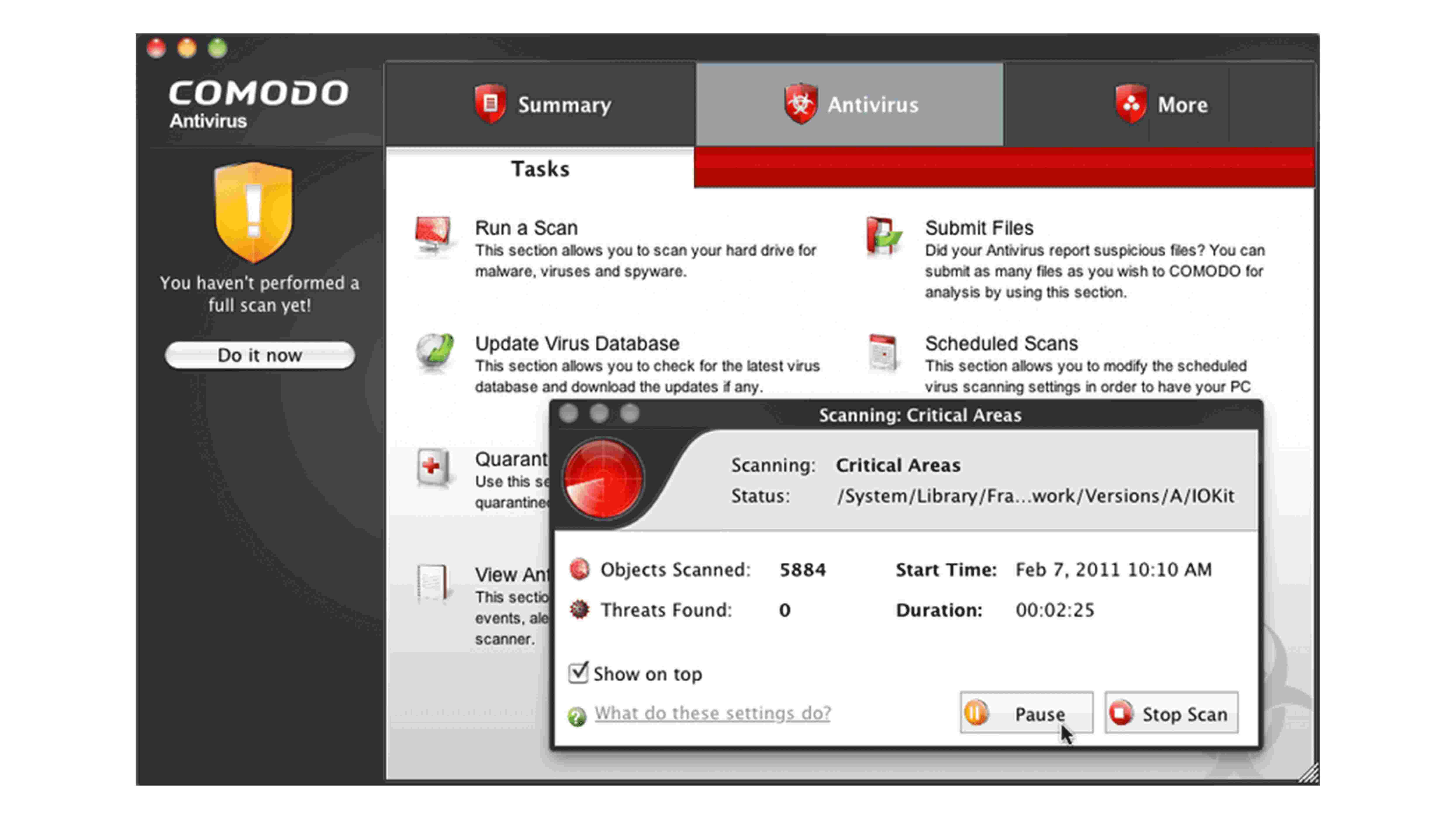 Comodo AntiVirus 12.2.2.7036