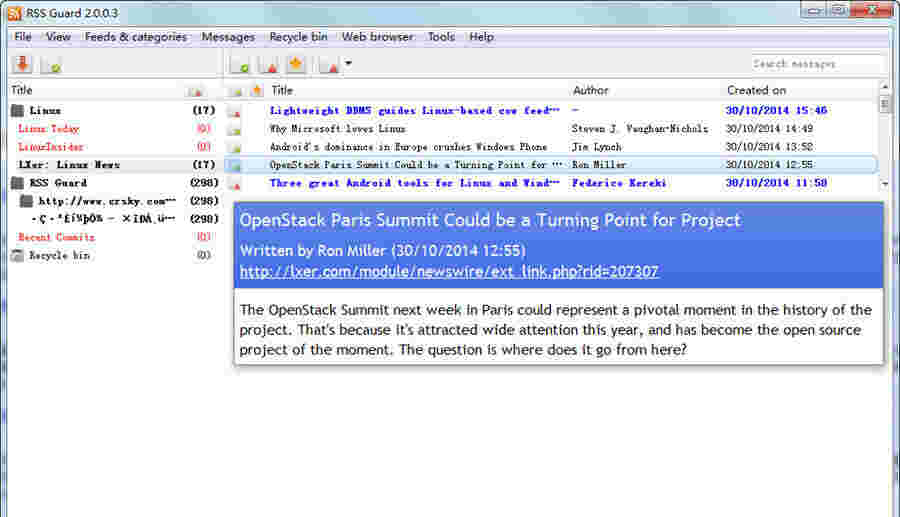 《RSS Guard阅读器》