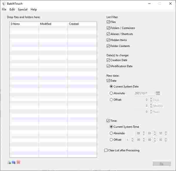 BatchTouch(文件夹属性修改器)v1.3.1