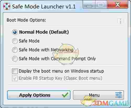 Safe Mode Launcher(安全模式启动器)v1.1