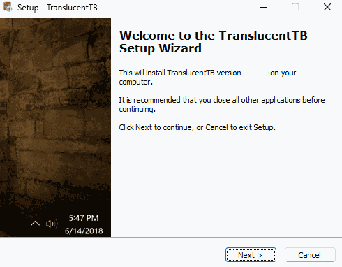TranslucentTB汉化版 v2023.2