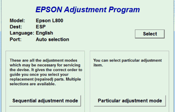 爱普生打印机清零软件旧版本