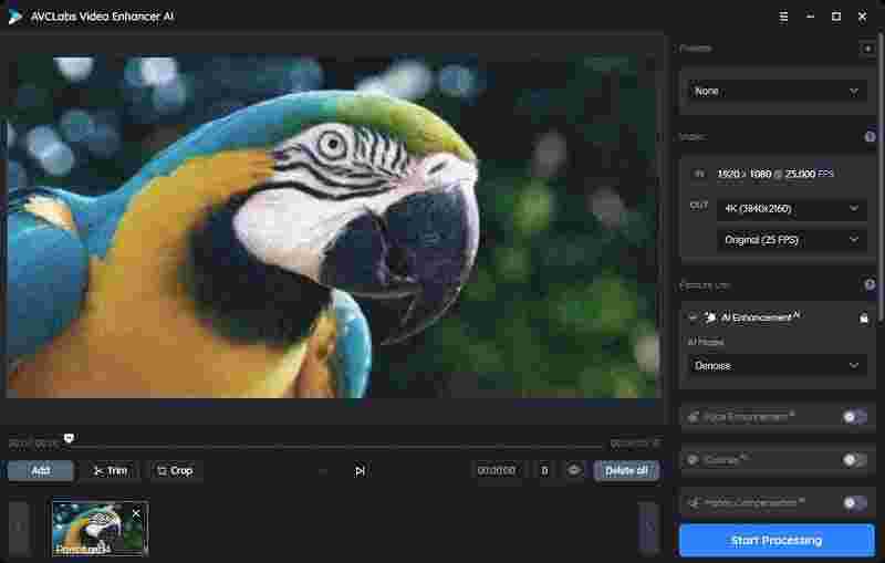 AVCLabs Video Enhancer AI-standard