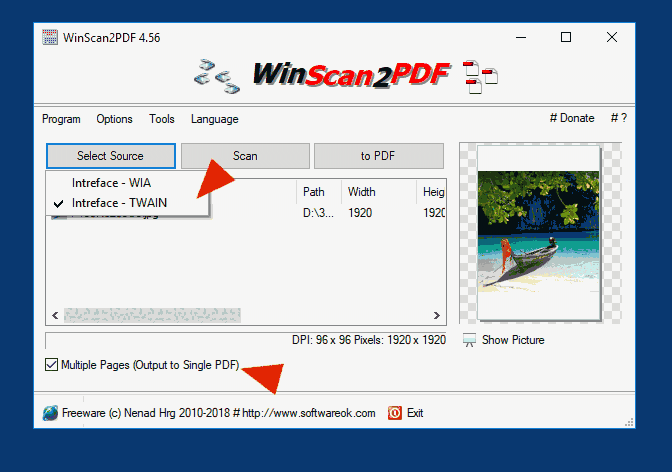 WinScan2PDF 8.68