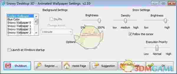 Snowy Desktop 3D(雪花桌面屏保软件)v2.2.1