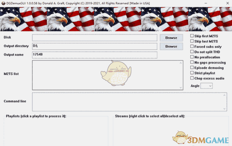 DGDemuxGUI(蓝光原盘/4K蓝光原盘字幕抽取)V1.0.0.58