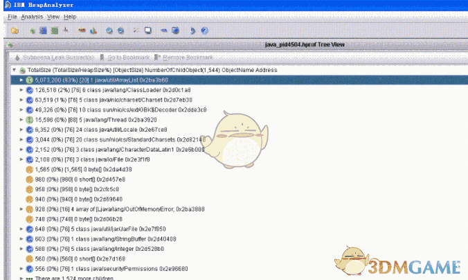 ibm heapanalyzer 分析 1.6