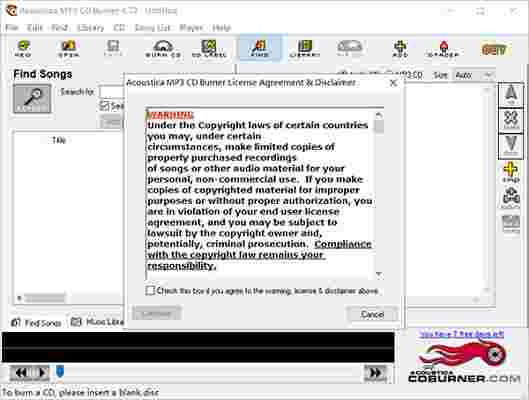 Acoustica MP3 CD Burner4.72