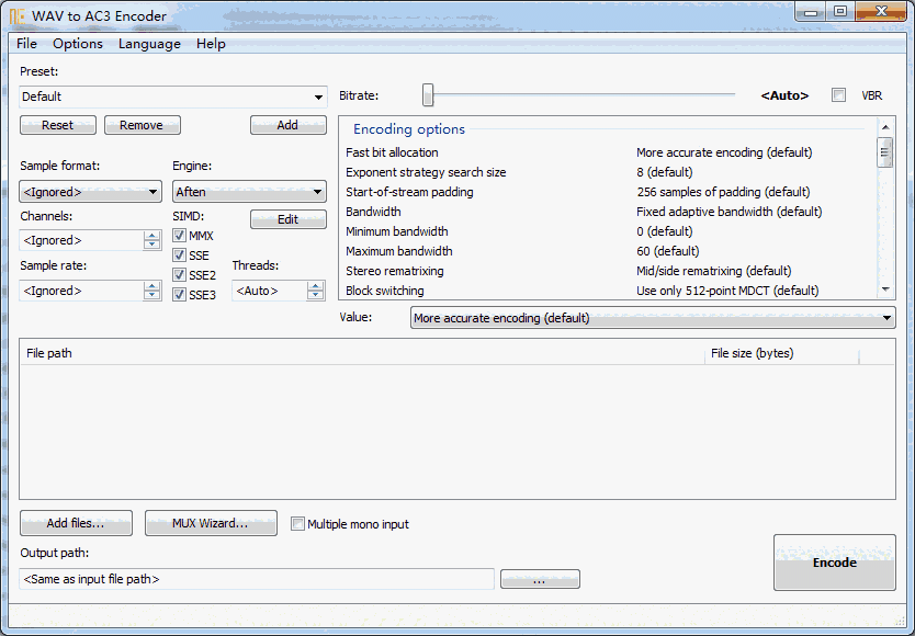 WAV to AC3 Encoder8.0