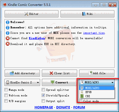 Kindle Comic ConverterV5.5.1