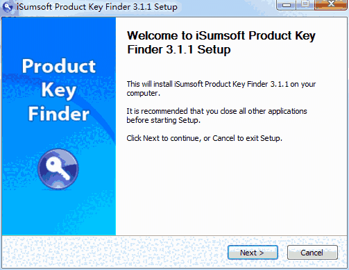 iSumsoft Product Key FinderV3.1.1