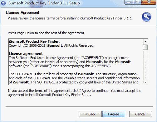 iSumsoft Product Key FinderV3.1.1