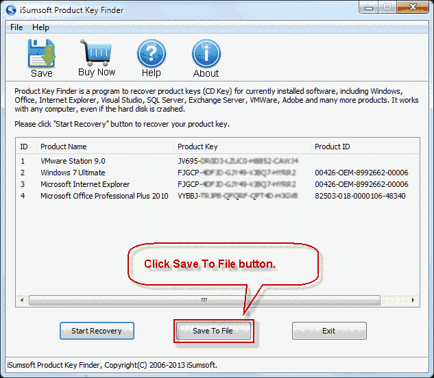 iSumsoft Product Key FinderV3.1.1