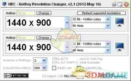 分辨率快捷键设置工具HotKey Resolution ChangerV2.1