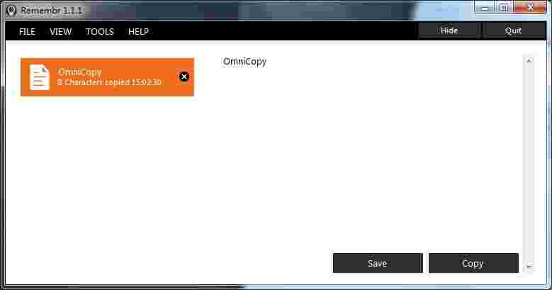 《Remembr》剪贴板工具