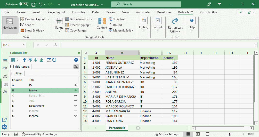 Kutools For Excel 23.00