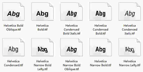 helvetica字体1.0