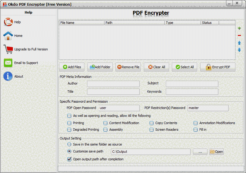 Okdo PDF Encrypter1.0