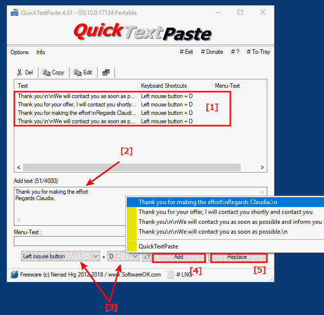 QuickTextPaste便携版