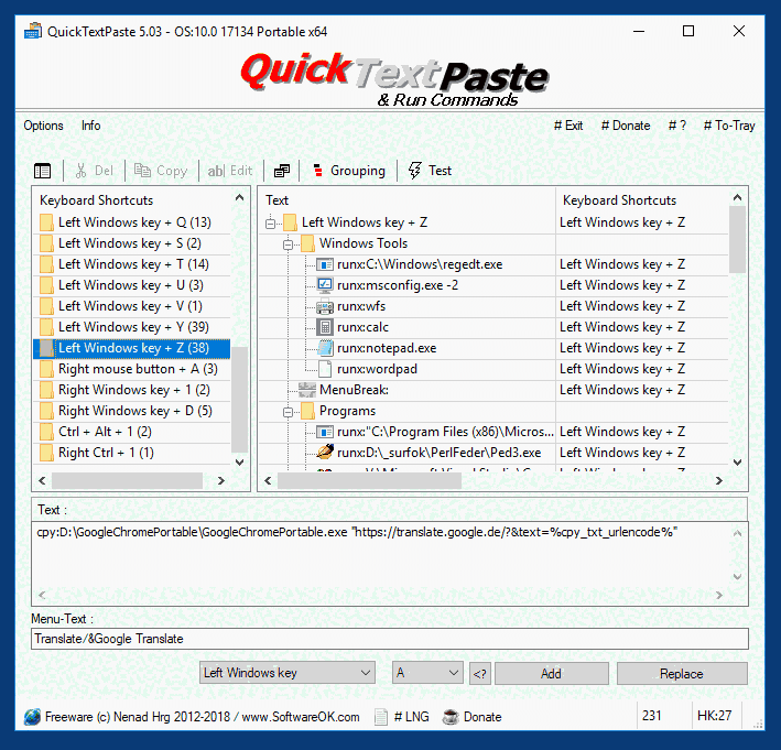 QuickTextPaste便携版