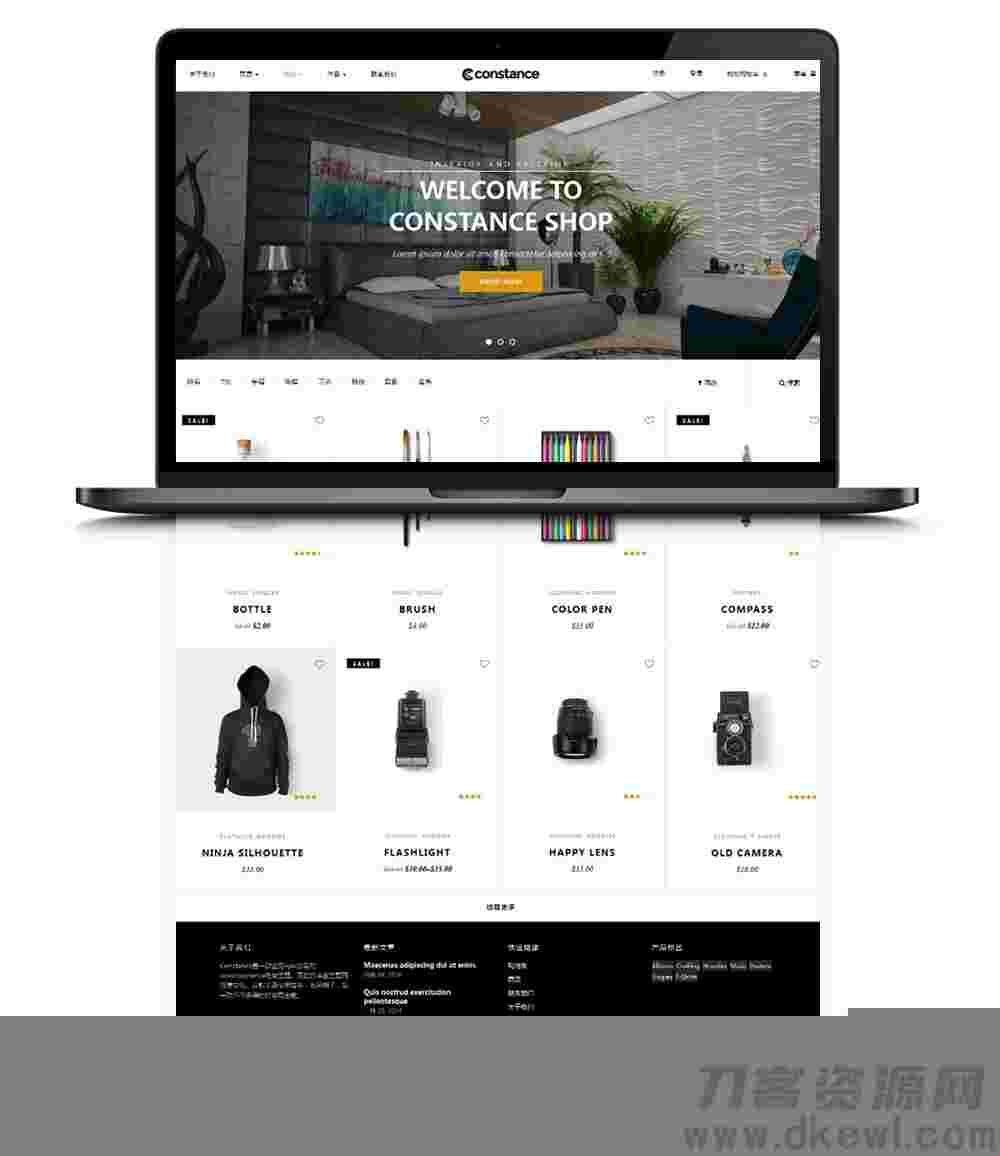 【WP主题】wordpress中文版商城主题Constance汉化版 / 英文版商城主题[双语主题]插图