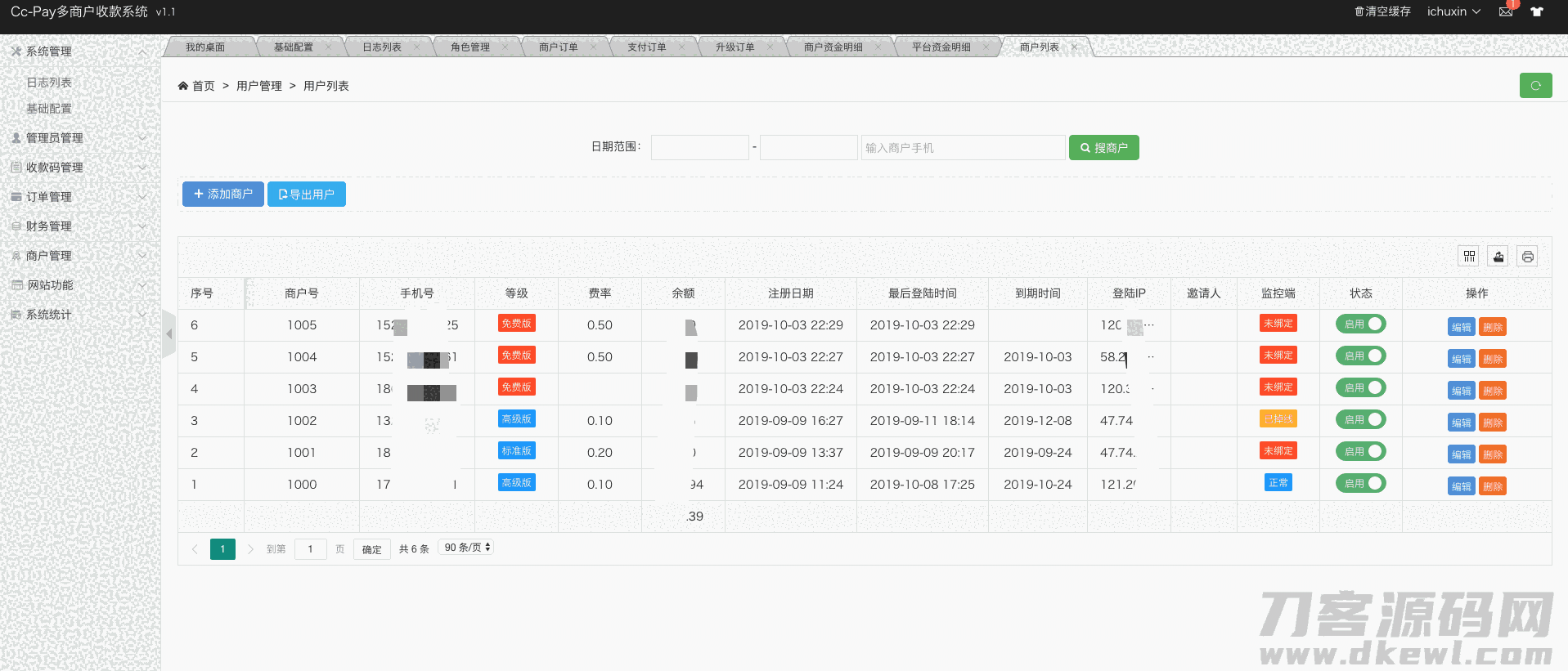 CcPay多商户个人收款码支付系统源码-