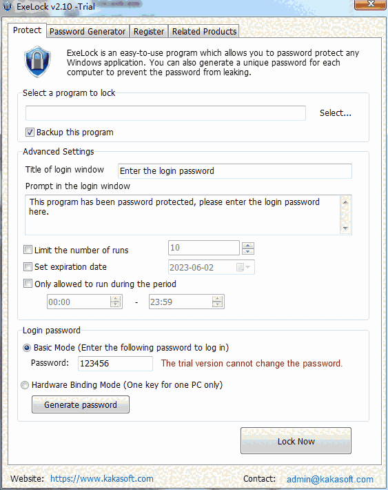 EXE程序密码锁64位5.1.0.24