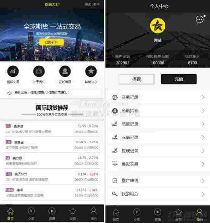 最新更新福星yii高端系列微盘点位盘PC+手机+国内外期货盘+带直播页面+资讯独立页面+完整数据+教程插图(2)
