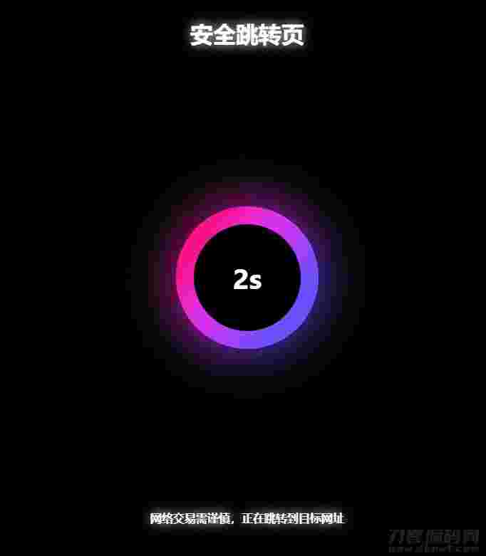 黑色炫酷网址安全跳转GO跳转PHP源码插图