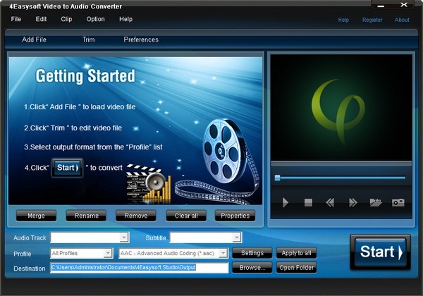 4Easysoft Video to Audio Converter3.2