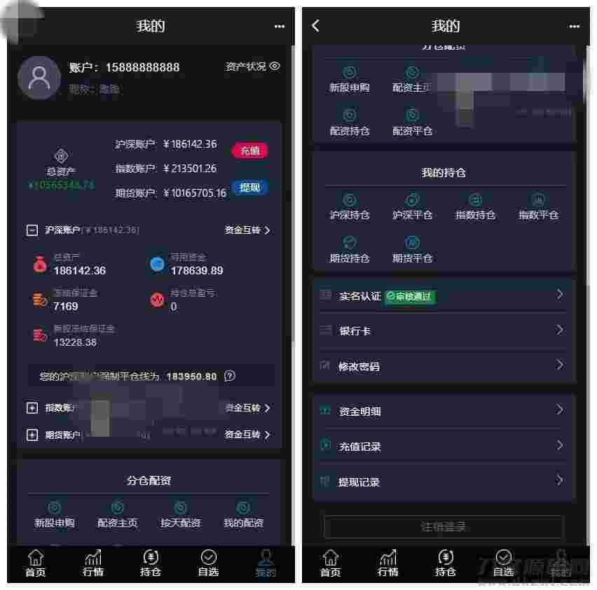 【3.0新股申购】新增新股申购功能+独立新股管理后台+实时分时线和K线/配资系统源码插图(6)