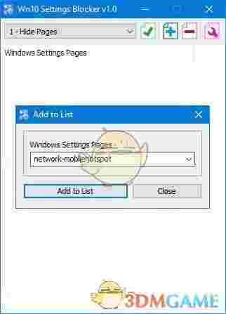 Win10 Settings Blocker(win10隐藏设置工具)v1.1