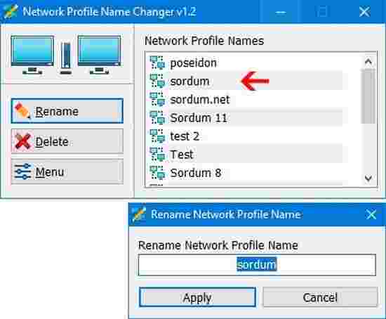 Network Profile Name Changer(网络配置修改工具)1.2