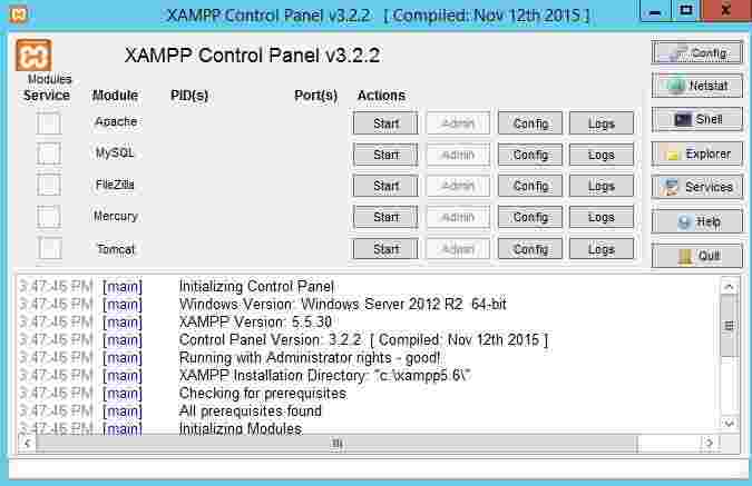 XAMPPv7.4.5