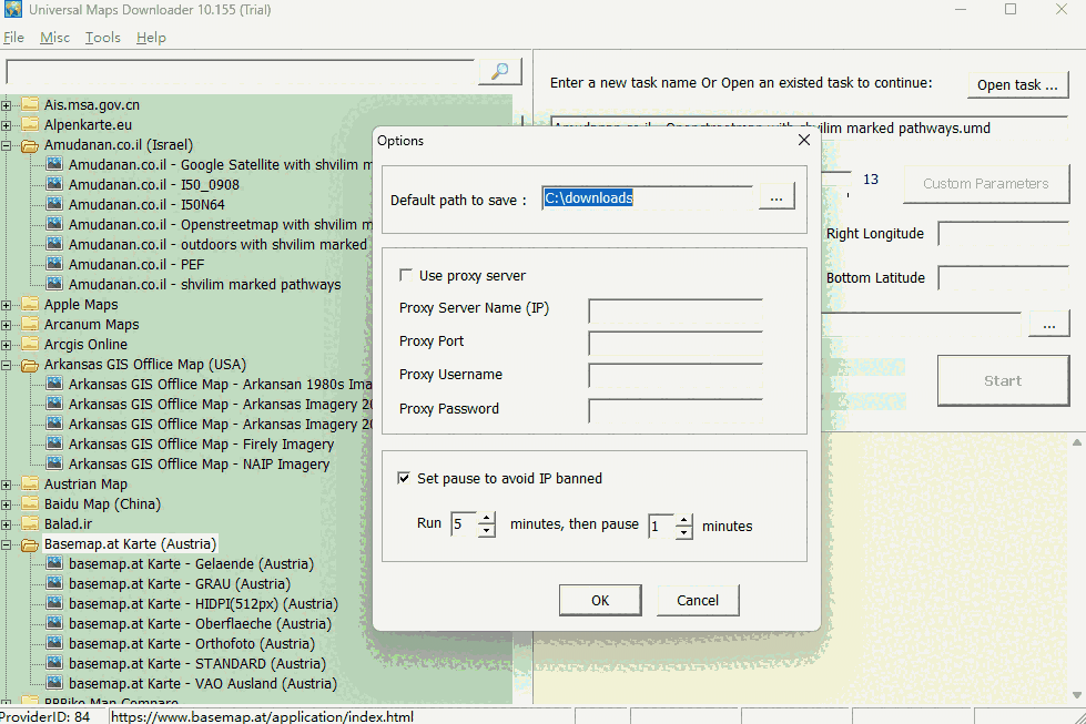 Universal Maps Downloader