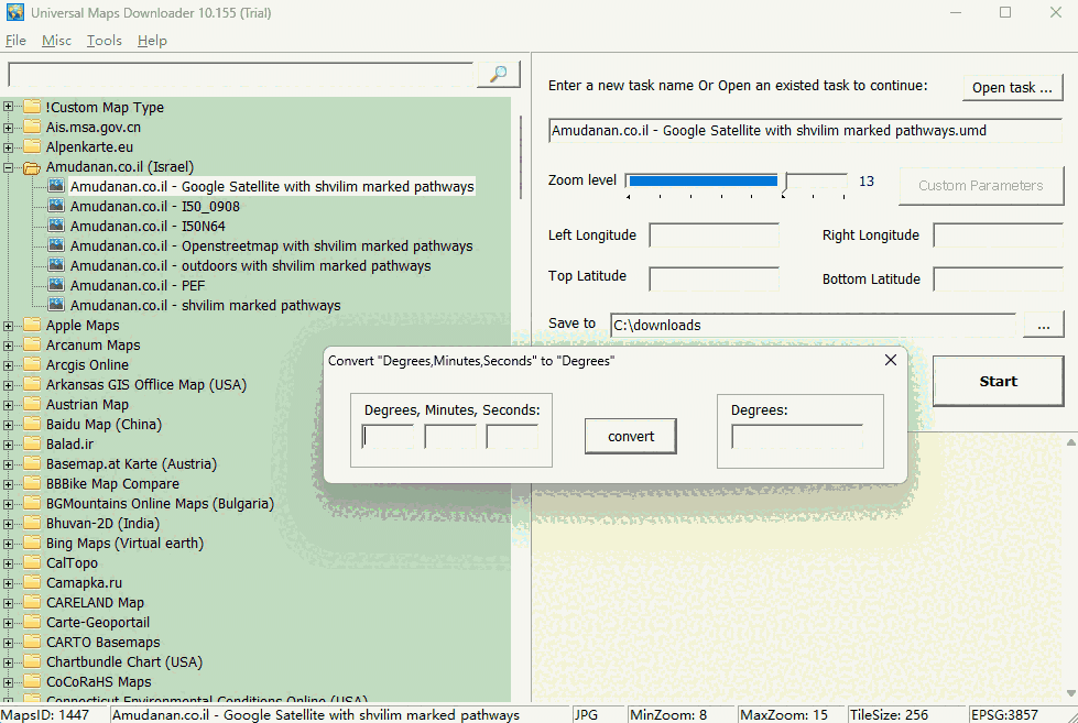 Universal Maps Downloader