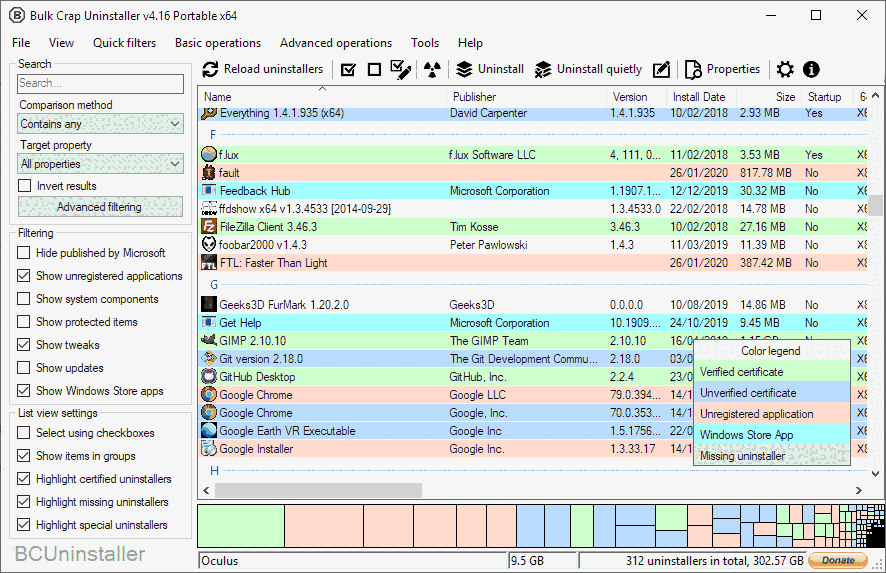 Bulk Crap Uninstaller 5.7