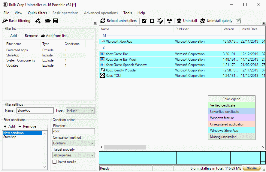 Bulk Crap Uninstaller 5.7