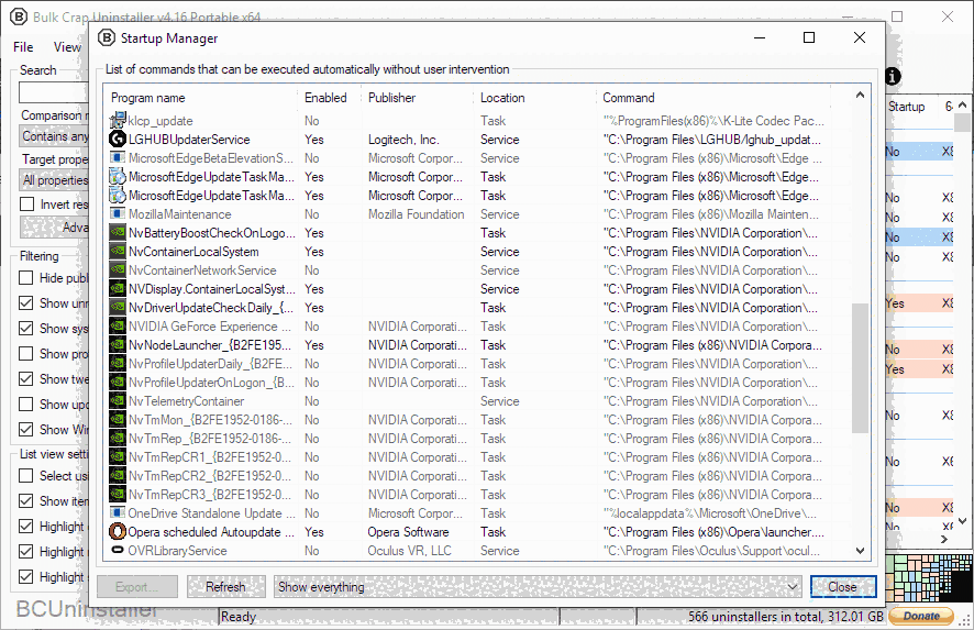 Bulk Crap Uninstaller 5.7