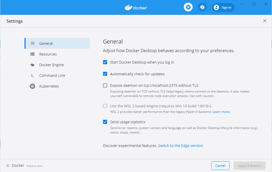 Docker Desktop4.24.1.0