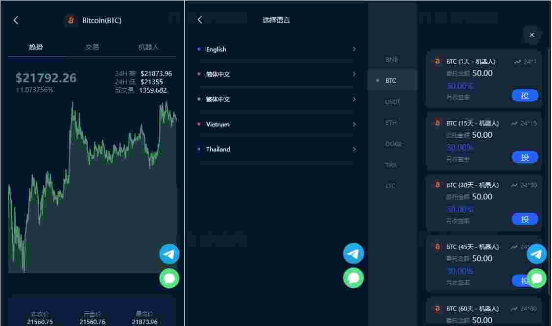 五语言BTC虚拟币质押投资理财_定期存币收益_加密货币机器人量化交易系统源码_内附搭建教程 五语言BTC虚拟币质押投资理财_定期存币收益_加密货币机器人量化交易系统源码_内附搭建教程