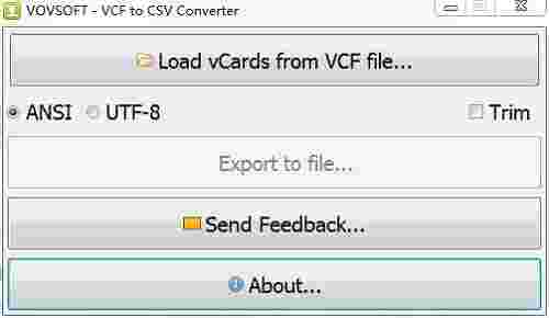 VovSoft VCF to CSV Converterv2.1