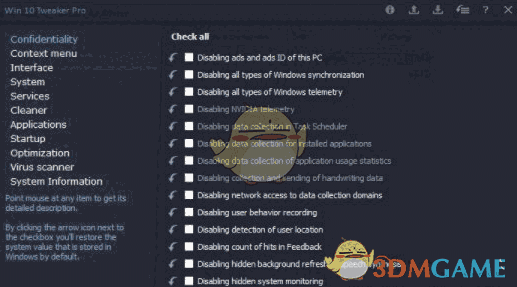 Win 10 Tweaker Pro(Win 10系统性能优化软件)V15.2 