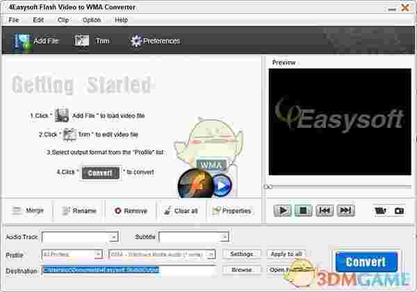 4Easysoft Flash Video to WMA Converter v7.05
