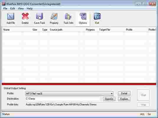 Bluefox MP3 OGG Converter