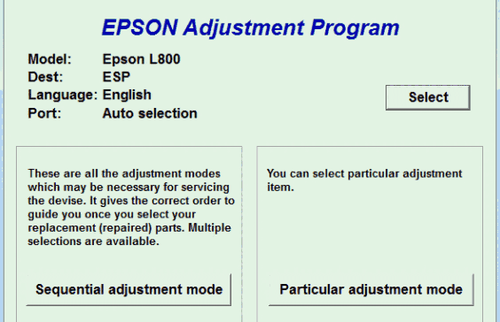 爱普生打印机清零软件