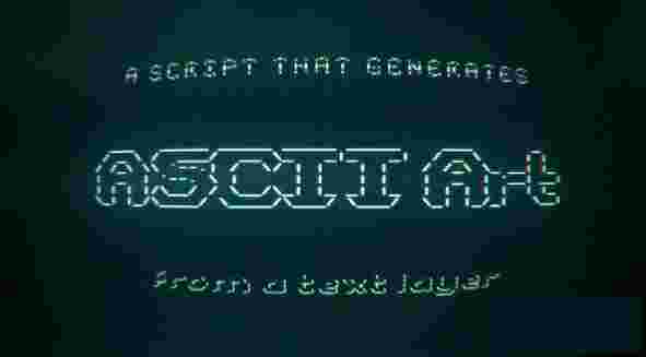ASCII Generator(AE复古编码特效脚本)v1.3