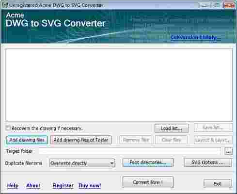Acme DWG to SVG Converter5.6.8